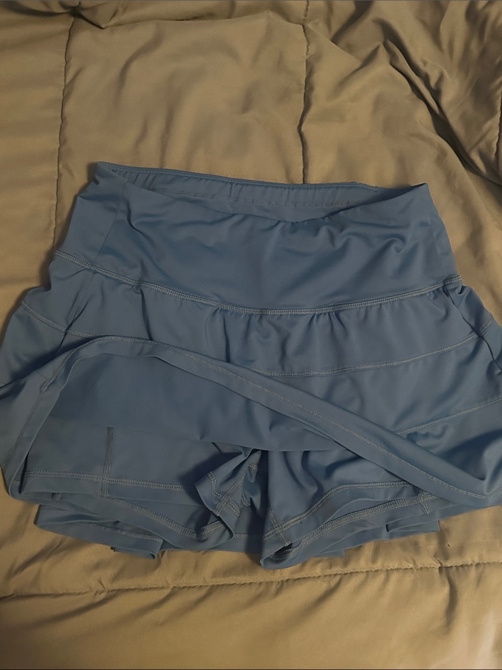 Light Blue Women's Athletic Skort Shorts